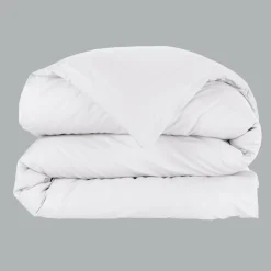 EMINZA Housse de couette percale de coton (240 x 220 cm) Cali he Blanc Hot