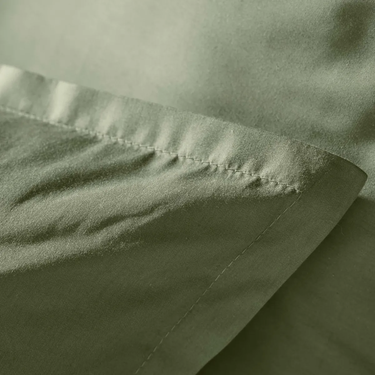 EMINZA Housse de couette percale de coton (260 x 240 cm) Cali Vert romarin Online