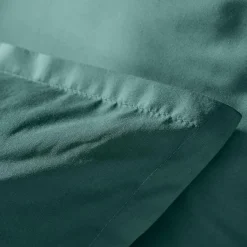 EMINZA Housse de couette percale de coton (260 x 240 cm) Cali Bleu canard Clearance