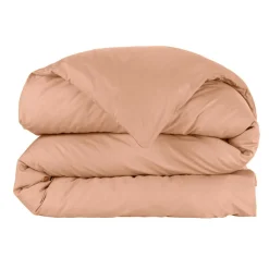EMINZA Housse de couette percale de coton (280 x 240 cm) Cali Rose Pêche Discount