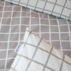 TRADILINGE Housse de couette percale de coton (200 x 200 cm) Max e Gris Outlet