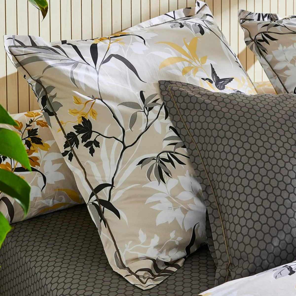 TRADILINGE Housse de couette percale de coton (260 x 240 cm) Asia Beige Clearance