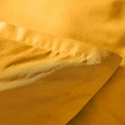 EMINZA Housse de couette percale de coton (200 x 200 cm) Cali Jaune moutarde Best
