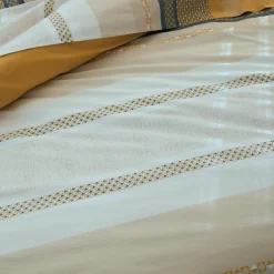TRADILINGE Housse de couette percale de coton (240 x 220 cm) Marlow Jaune