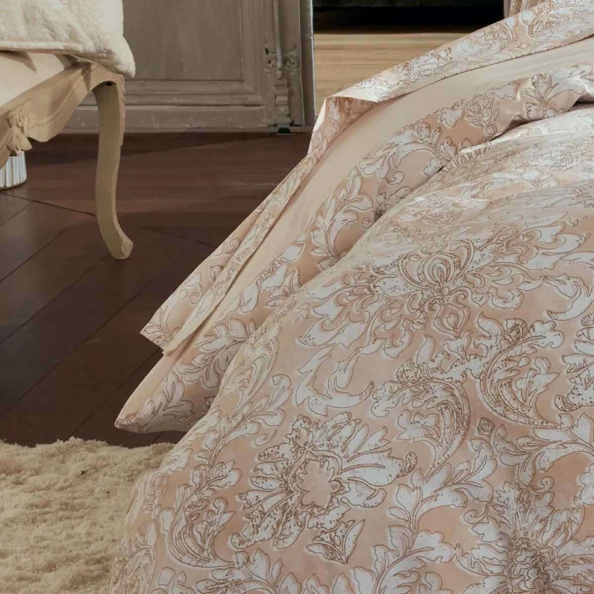 TRADI LINGE Housse de couette percale de coton (140 x 200 cm) Palazzo Beige Sale