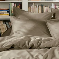EMINZA Housse de couette percale de coton (280 x 240 cm) Cali Taupe Online