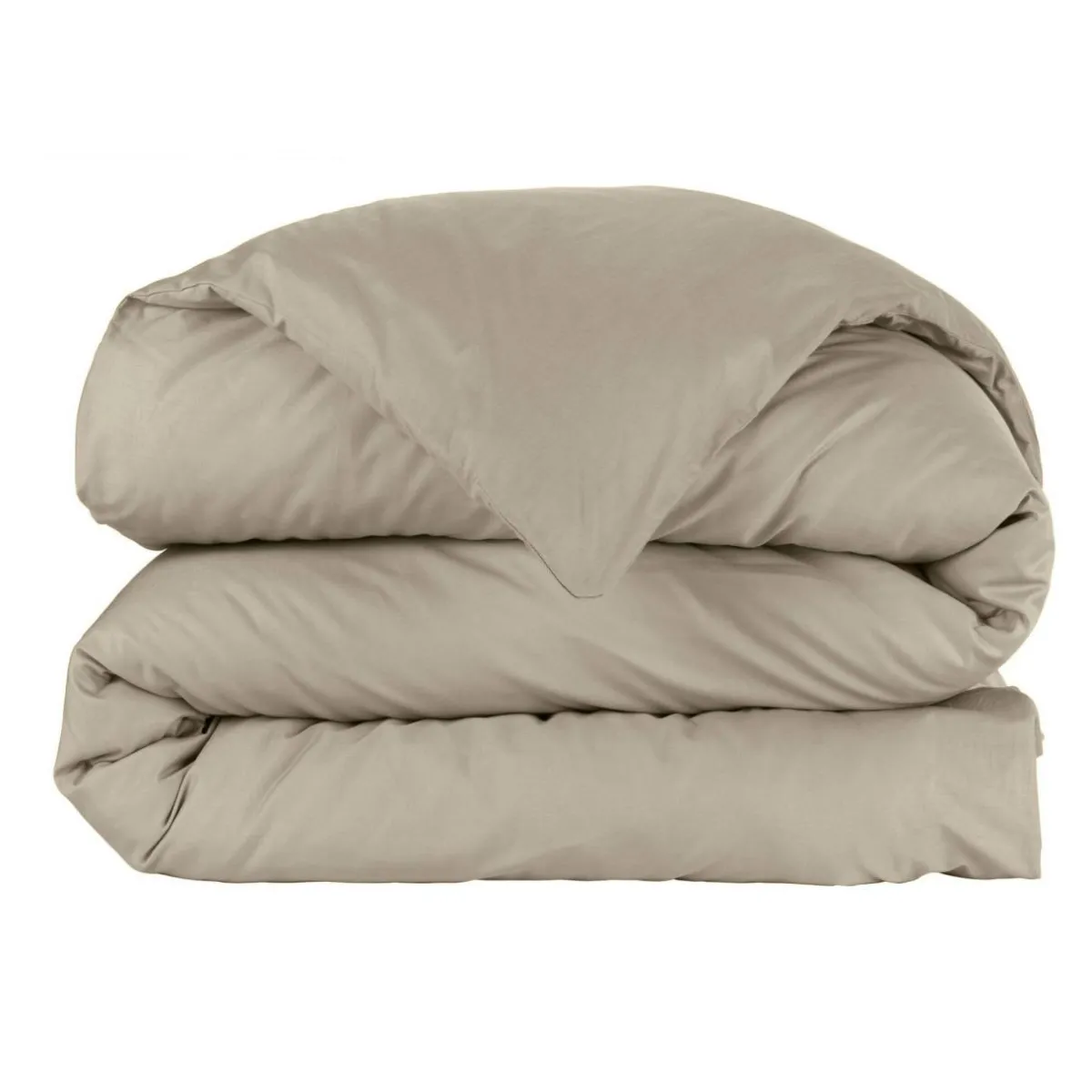 EMINZA Housse de couette percale de coton (280 x 240 cm) Cali Taupe Online
