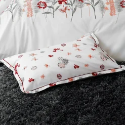 TRADI LINGE Housse de couette percale de coton (200 x 200 cm) Petite Folie Rouge Sale