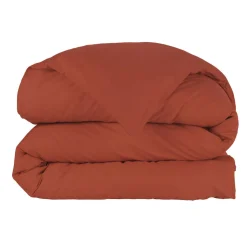 EMINZA Housse de couette percale de coton (260 x 240 cm) Cali Terracotta Outlet