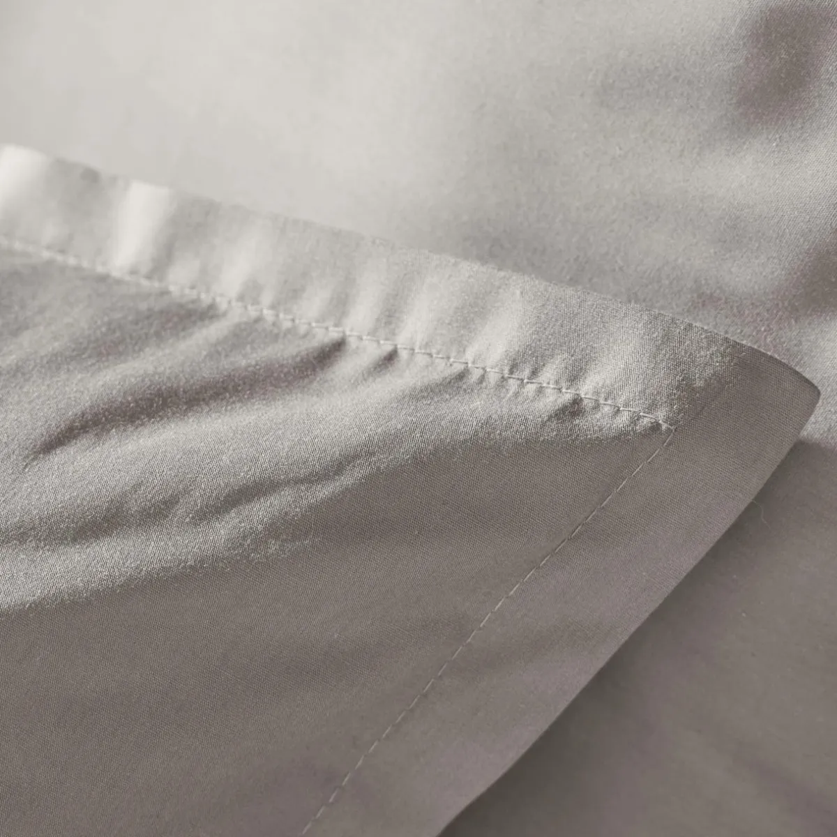 EMINZA Housse de couette percale de coton (280 x 240 cm) Cali Gris clair Best