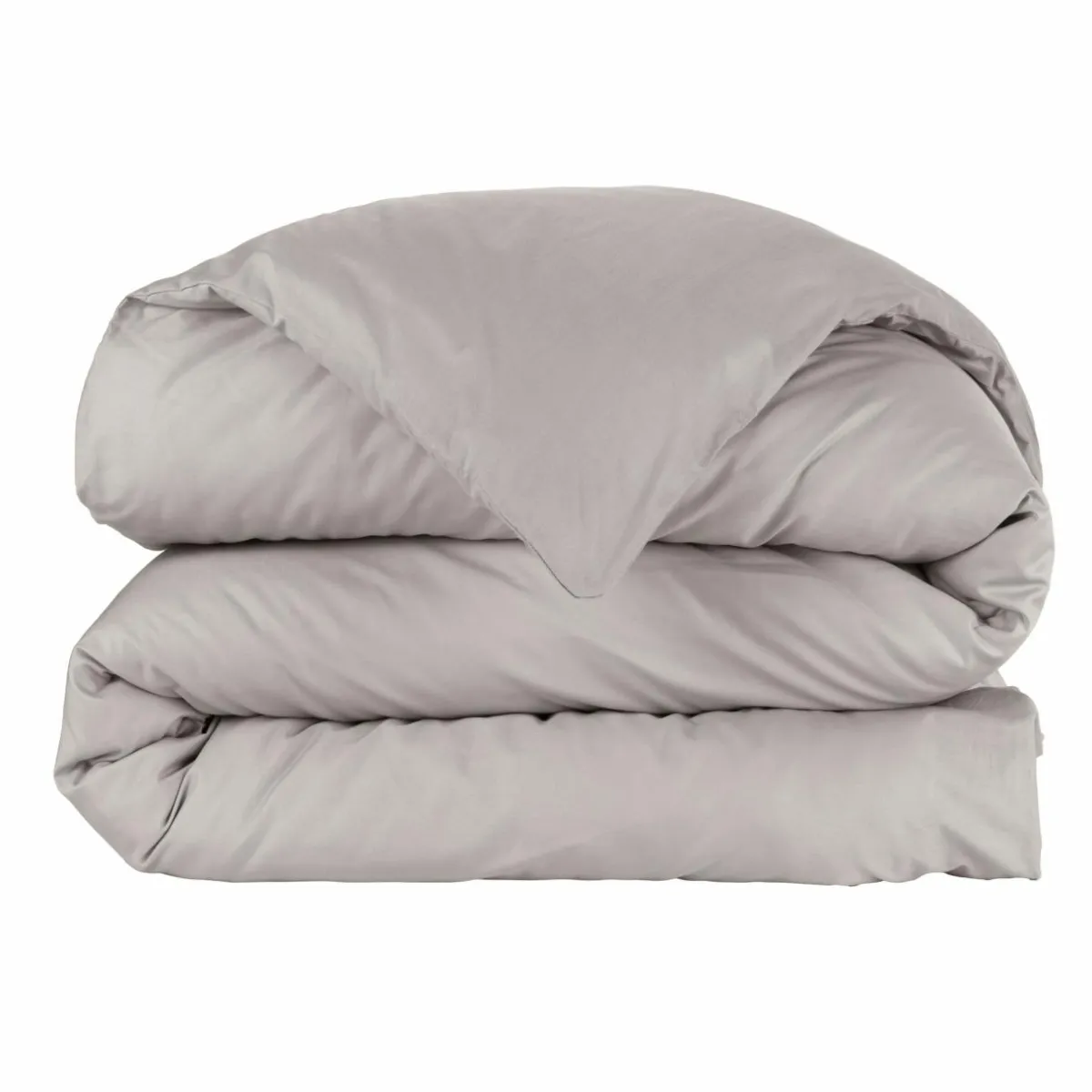 EMINZA Housse de couette percale de coton (280 x 240 cm) Cali Gris clair Best