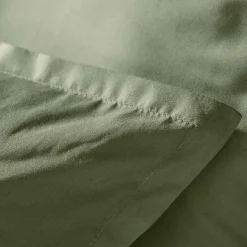 EMINZA Housse de couette percale de coton (140 x 200 cm) Cali Vert romarin Sale