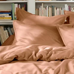 EMINZA Housse de couette percale de coton (260 x 240 cm) Cali Rose Pêche Best