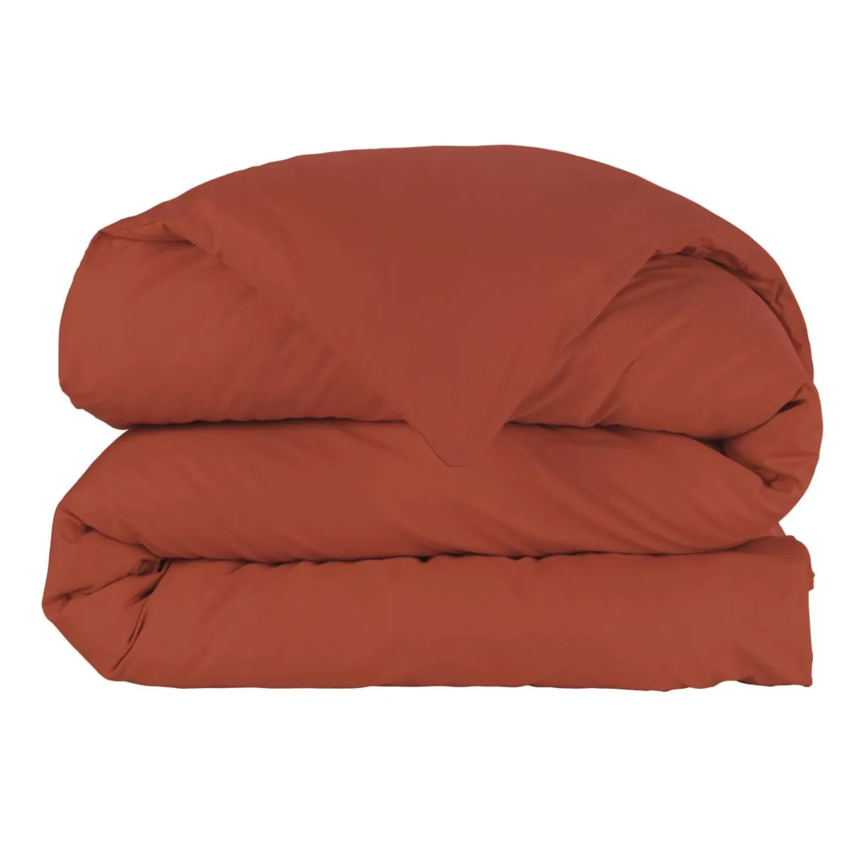 EMINZA Housse de couette percale de coton (240 x 220 cm) Cali Terracotta Hot