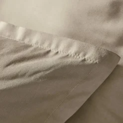 EMINZA Housse de couette percale de coton (240 x 220 cm) Cali Taupe Clearance