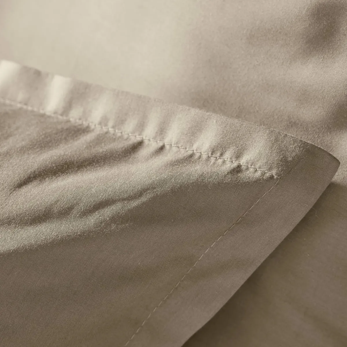EMINZA Housse de couette percale de coton (200 x 200 cm) Cali Taupe Online