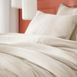 EMINZA Housse de couette quadruple gaze de coton (240 x 220 cm) Victoria x Gaïa pampa Beige Sale