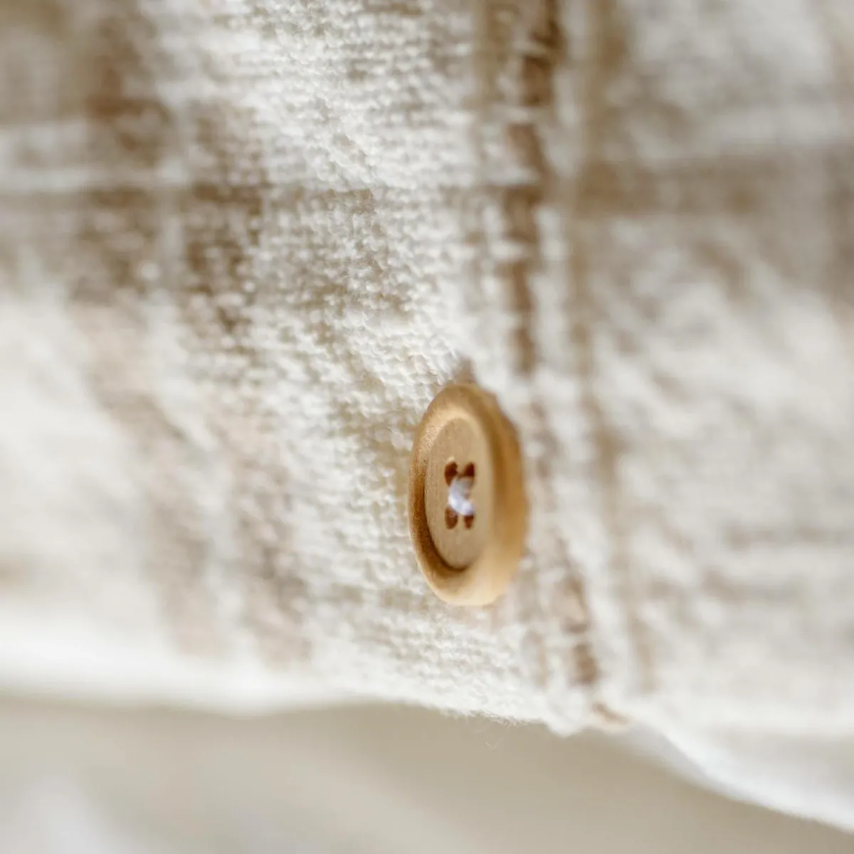 EMINZA Housse de couette réversible coton texturé et percale (240 x 220 cm) Alice Ficelle Best