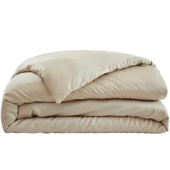 EMINZA Housse de couette satin de bambou (200 x 200 cm) Sienna Beige Discount