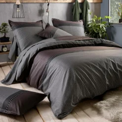 TRADILINGE Housse de couette satin de coton (280 x 240 cm) Enzo e Noir Online