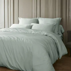 EMINZA Housse de couette satin de bambou (200 x 200 cm) Sienna Vert Eucalyptus Outlet