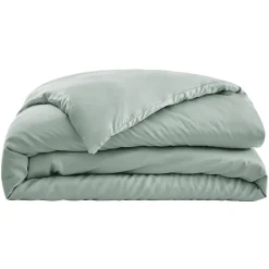 EMINZA Housse de couette satin de bambou (280 x 240 cm) Sienna Vert Eucalyptus New