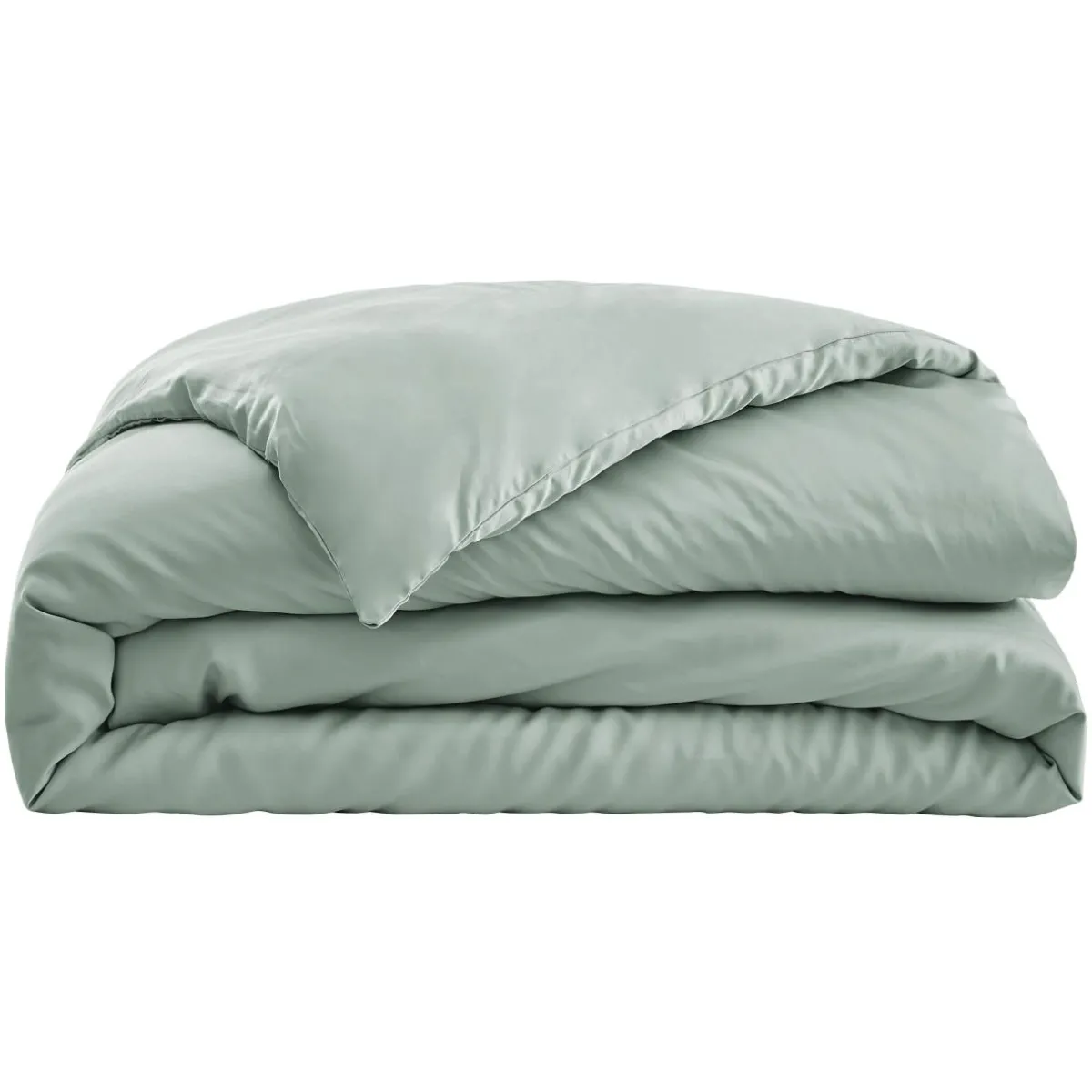EMINZA Housse de couette satin de bambou (280 x 240 cm) Sienna Vert Eucalyptus New