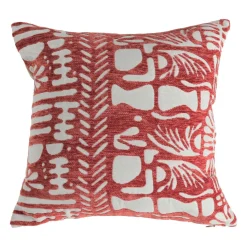 OSTARIA Housse de coussin carrée (40 x 40 cm) Egyp Rouge