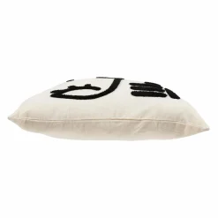OSTARIA Housse de coussin carrée (40 x 40 cm) Portrait he Blanc New