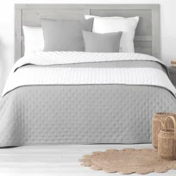 DOUCEUR D'INTERIEUR Housse de coussin carrée (60 cm) Mellow Chic e Gris Sale