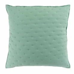 DOUCEUR D'INTERIEUR Housse de coussin carrée (60 cm) Mellow Chic Vert menthe Discount