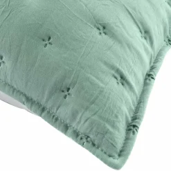 DOUCEUR D'INTERIEUR Housse de coussin carrée (60 cm) Mellow Chic Vert menthe Discount