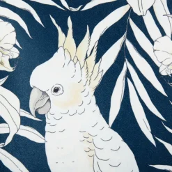 OSTARIA Housse de coussin carrée (40 x 40 cm) Tropical e Bleu