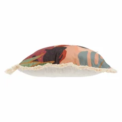 OSTARIA Housse de coussin carrée (40 x 40 cm) Nature Multicolore