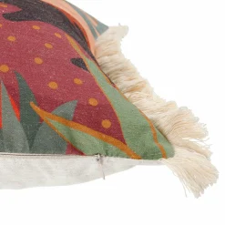 OSTARIA Housse de coussin carrée (40 x 40 cm) Nature Multicolore