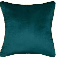 ATMOSPHERA Housse de coussin carrée (40 x 40 cm) Feel Bleu canard Discount