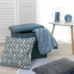 ATMOSPHERA Housse de coussin carrée (40 x 40 cm) Dory e Bleu Discount