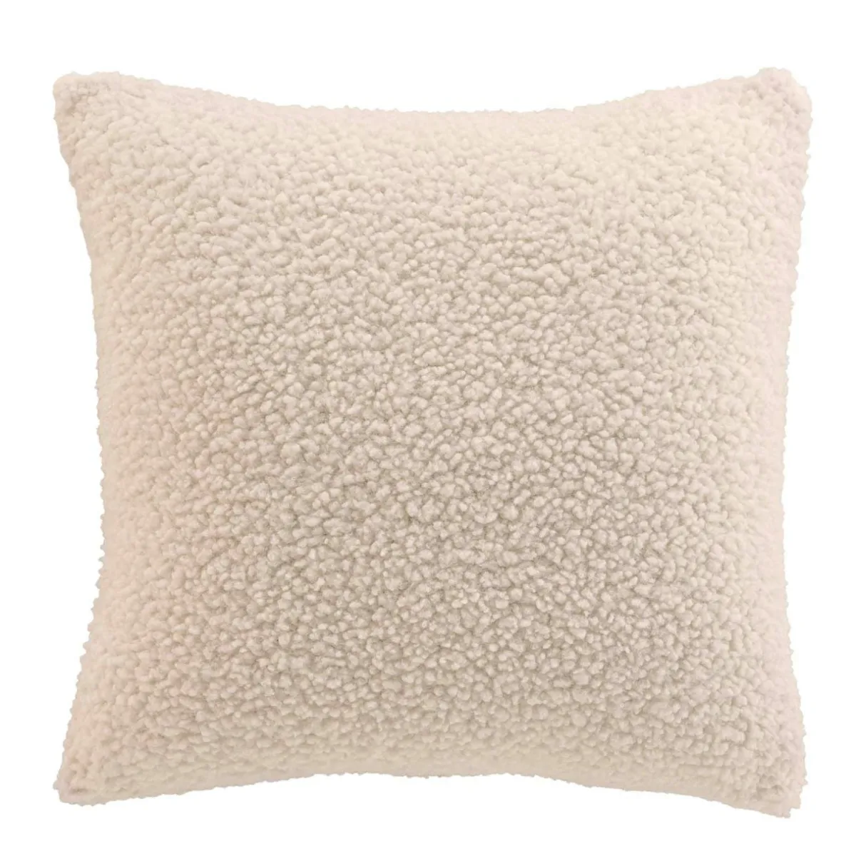 douceur d'intu017drieur Housse de coussin carrée (40 x 40 cm) Woolen Ecru New