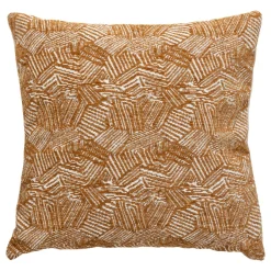 Atmosphera, cru017dateur d'intu017drieur Housse de coussin carrée (40 x 40 cm) Jeni Marron New