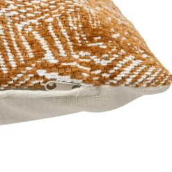 Atmosphera, cru017dateur d'intu017drieur Housse de coussin carrée (40 x 40 cm) Jeni Marron New