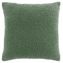 douceur d'intu017drieur Housse de coussin carrée (40 x 40 cm) Woolen sauge Vert Hot