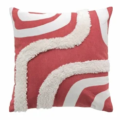 DOUCEUR D'INTERIEUR Housse de coussin carrée coton (40 x 40 cm) Mirade Terracotta Clearance