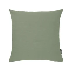 EMINZA Housse de coussin carrée coton tissé (40 x 40 cm) Léa Vert romarin Online