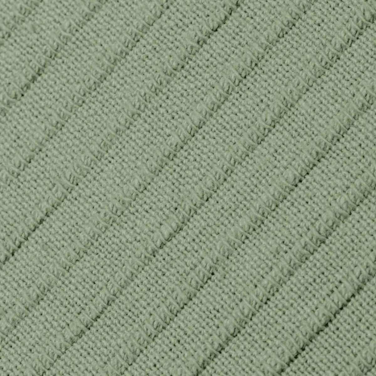 EMINZA Housse de coussin carrée coton tissé (40 x 40 cm) Léa Vert romarin Online