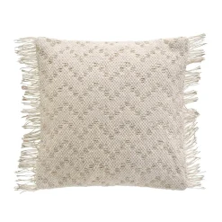 douceur d'intu017drieur Housse de coussin carrée coton (40 x 40 cm) Ikat Beige Online