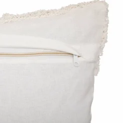 ATMOSPHERA Housse de coussin carrée coton (40 x 40 cm) Rory Ivoire Online