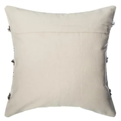 ATMOSPHERA Housse de coussin carrée coton (40 x 40 cm) Wave e Gris New