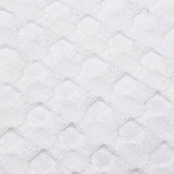 EMINZA Housse de coussin carrée coton nid d'abeille (40 x 40 cm) Maya he Blanc Outlet