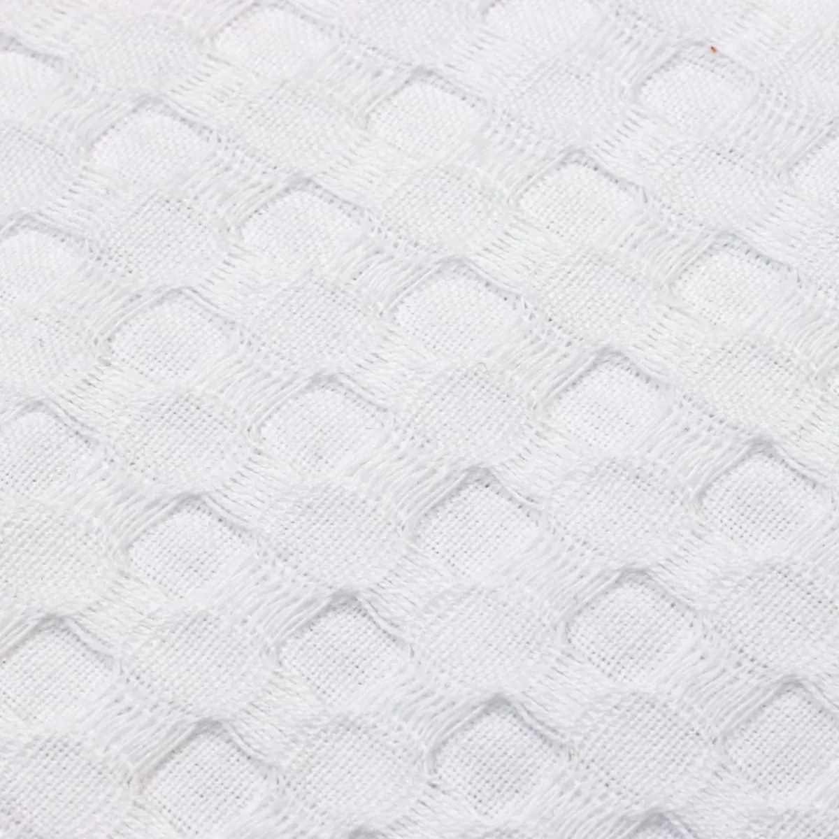 EMINZA Housse de coussin carrée coton nid d'abeille (40 x 40 cm) Maya he Blanc Outlet
