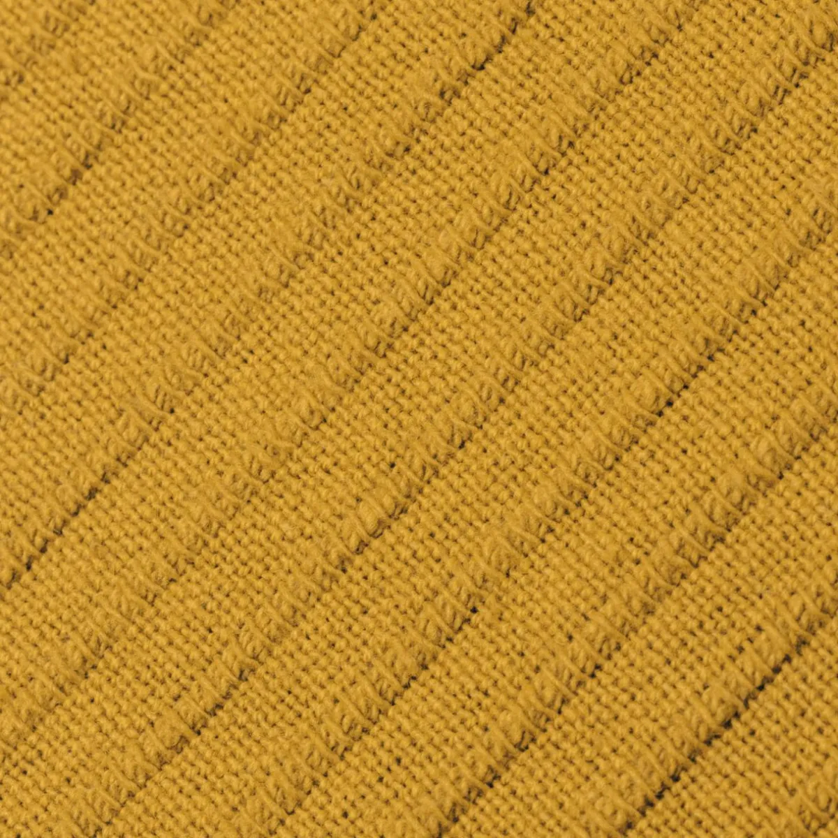 EMINZA Housse de coussin carrée coton tissé (40 x 40 cm) Léa Jaune safran Sale